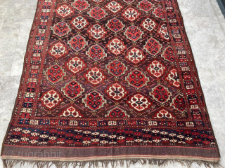 Mid-19th Century Turkmen Chodor Main Carpet Size: 190x310 cm Please contact directly. Halilaydinrugs@gmail.com                    