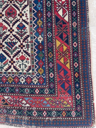 Shirvan Prayer Rug Circa 1850 Size:  122x145 cm
Please contact directly. Halilaydinrugs@gmail.com                     