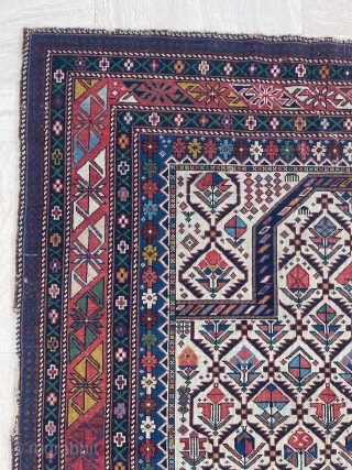 Shirvan Prayer Rug Circa 1850 Size:  122x145 cm
Please contact directly. Halilaydinrugs@gmail.com                     