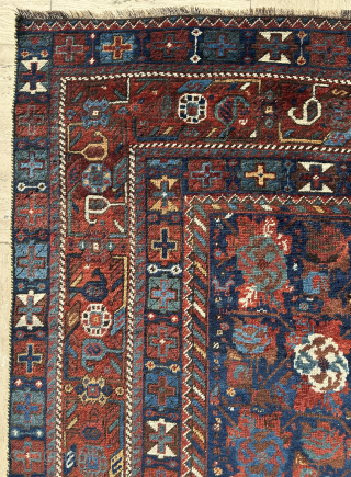 Late 19th Century Afshar Carpet Size: 245x425 cm.
Please contact directly. Halilaydinrugs@gmail.com                      