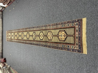 Antique Serap runner rug, circa 1900s. 
Dimensions : 557 x 80 cm (18.3" x 2.63" feet)
In perfect condition
Inquires are welcome via halilkokogluu@gmail.com           