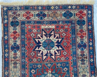 Shirvan Lezgi Rug it has dated 1865 Size: 95x150 cm                       