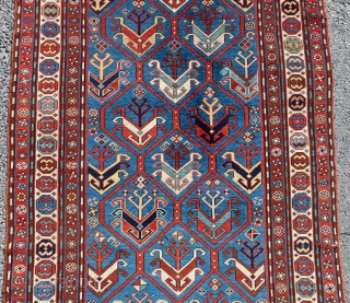 Kazak Rug Circa 1880 Size: 120x225 Cm                          