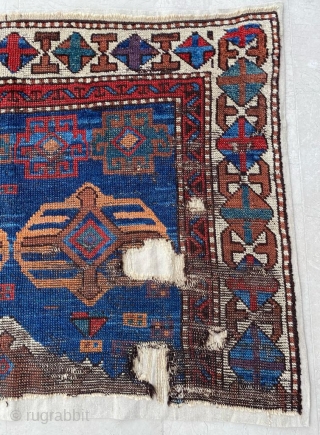 Anatolian Kurdish Fragment Circa 1800 Size:85x120 Cm                          