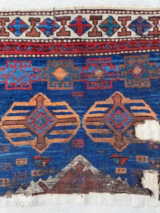 Anatolian Kurdish Fragment Circa 1800 Size:85x120 Cm                          