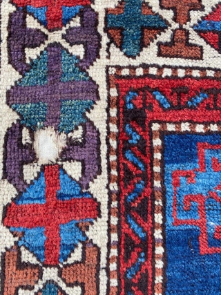 Anatolian Kurdish Fragment Circa 1800 Size:85x120 Cm                          