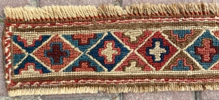Caucasian Reverse Sumak Circa 1870 Size: 10x90 cm                         