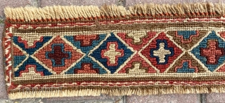 Caucasian Reverse Sumak Circa 1870 Size: 10x90 cm                         