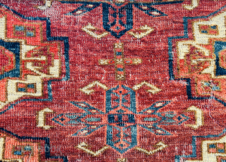 19th century 12 Gul Turkmen Tekke Torba,fragment
Please Contact this email for more information. 
hamidparsacarpet@yahoo.com                   