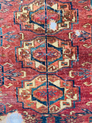19th century 12 Gul Turkmen Tekke Torba,fragment
Please Contact this email for more information. 
hamidparsacarpet@yahoo.com                   