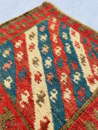 Beautiful Afshar somac bag circa 1880,very good condition size 33x40cm
Please Contact this email for more information. 
hamidparsacarpet@yahoo.com                