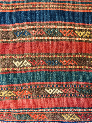 Beautiful Complete Kurdi somac  khorjin Qazvin area circa 1880 in perfect condition size115x53cm
Please Contact this email for more information. 
hamidparsacarpet@yahoo.com            