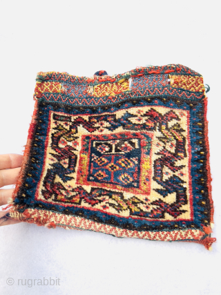 Beautiful Qashqai chanteh circa 1880 size 28x26cm.
Please Contact this email for more information. hamidparsacarpet@yahoo.com                   