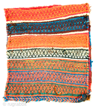 Qashqai chanteh circa 1890 size 33x30cm
Please Contact this email for more information. hamidparsacarpet@yahoo.com                    