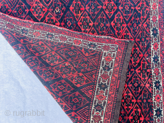 Baluch khorasan ru-korsi,perfect condition circa 1900 size 90x85Cm Please Contact this email for more information.
hamidparsacarpet@yahoo.com
                  
