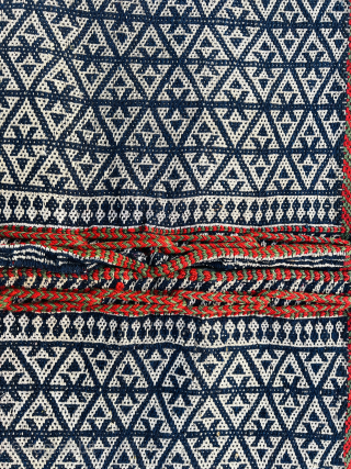   Flatweave Qashqai Khorjin, circa 1880, featuring the Shisheh Dermeh weaving technique from the Darreh Shuri tribe.

Shisheh Dermeh is a traditional handwoven textile from the Qashqai tribe in Fars province. In  ...