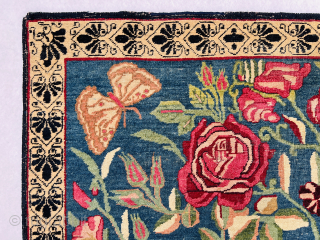 Rare Antique Esfahan small rug circa 1870,very good condition size 60x60cm Fine texture Please Contact this email for more information.
hamidparsacarpet@yahoo.com             