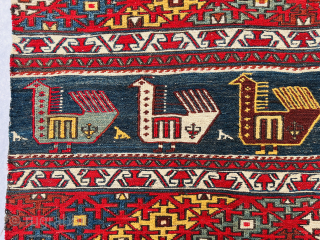 Shahsevan sumak mafrash panel circa 1900 all good natural colors and perfect condition size53x48cm Please Contact this email for more information  hamidparsacarpet@yahoo.com          
