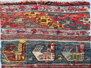 Shahsevan sumak mafrash panel circa 1900 all good natural colors and perfect condition size53x48cm Please Contact this email for more information  hamidparsacarpet@yahoo.com          