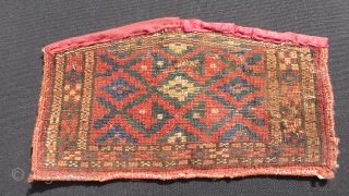 Turkmen ersari ceremonial camel knee pad trappings.size32x18cm                          