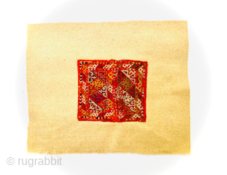 19th Century Turkmen Chodor silk embroidered fragment,fixed on the fabric size 16x16cm Please Contact this email for more information.
hamidparsacarpet@yahoo.com              