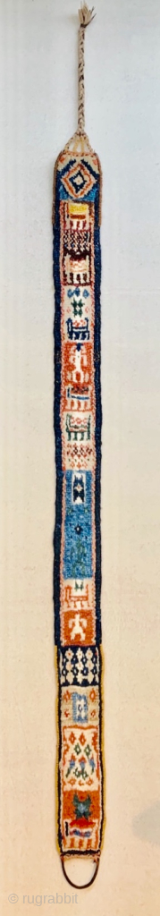 Qashqai Horse band 1880 circa all good colors and in perfect condition size•••190x11cm                    