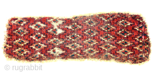 rare antique Turkmen kizil ayak mafrash/kap fragment from the mid 19c size 72x25 cm Please Contact this email for more information.
hamidparsacarpet@yahoo.com            