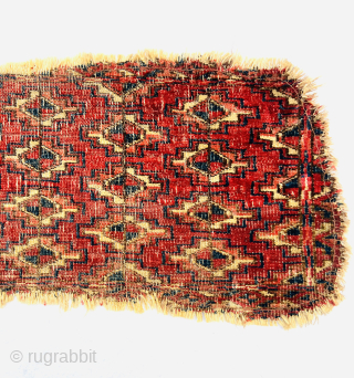 rare antique Turkmen kizil ayak mafrash/kap fragment from the mid 19c size 72x25 cm Please Contact this email for more information.
hamidparsacarpet@yahoo.com            