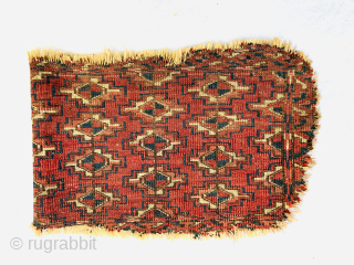 rare antique Turkmen kizil ayak mafrash/kap fragment from the mid 19c size 72x25 cm Please Contact this email for more information.
hamidparsacarpet@yahoo.com            