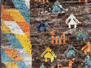 Old Lori Gabbeh rug, size 145x112cm (57x44 inches). For more information please contact: hamidparsacarpet@yahoo.com                   