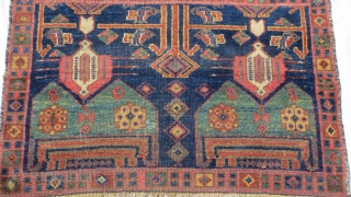 Persian Tribal Koliai bagface circa 1880.size 130x115cm                          