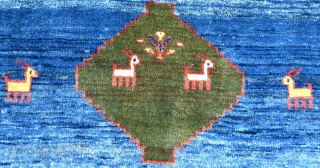 Beautiful Old Lori Gabbeh rug size 195x115cm (approximately 77x45 inches). Please contact this email for more information: hamidparsacarpet@yahoo.com               