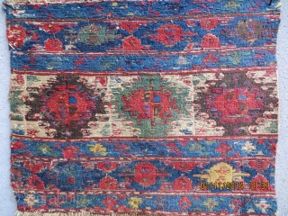 Shahsevan sumak mafrash panel-1880, all fantastic natural dyes,size 46x57cm                        