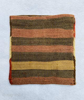  NW Persia Azarbaijan Hashtrud shahsevan  small bag woven in the reverse sumak technique circa 1870  size 20x21cm             