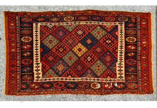 colorful Large antique Jaf bagface circa 1880 all good natural colors and good condition,size 112x66cm
Please Contact this email for more information. 
hamidparsacarpet@yahoo.com           