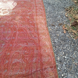  Antique European Shawl measuring 60" * 125"                         