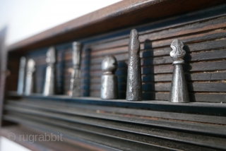 Antique Tibetan document stamps;  metal;  19th c;  2" to 1 1/2"H.  Acquired in Dharamsala,  N India some years ago.         