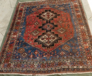 Very fine tribal/village Afshar rug,  circa 1900;  SE Persia;  incredibly supple handle(could be used as a blanket);  warm,  natural  colors;  very good condition;  selvages  ...