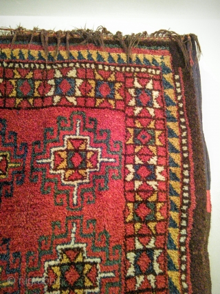 Uzbek 'Julkhir'('bearskin'),  early 1900s,  great condition but for some eccentric repair on the selvage.  4'6"x6'8" SOLD...Thank you so much.           