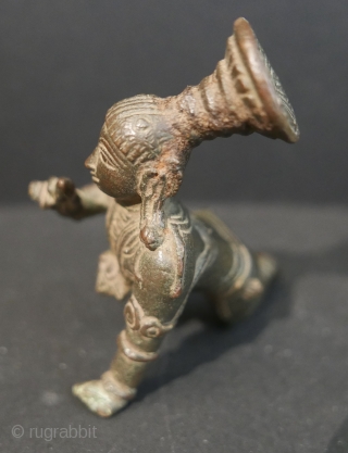 17th c  Hindu 'Balakrishna',  bronze,  4"H x 2"W. 

Museum quality but for a break in the fingers of the left hand.         