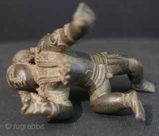 17th c  Hindu 'Balakrishna',  bronze,  4"H x 2"W. 

Museum quality but for a break in the fingers of the left hand.         