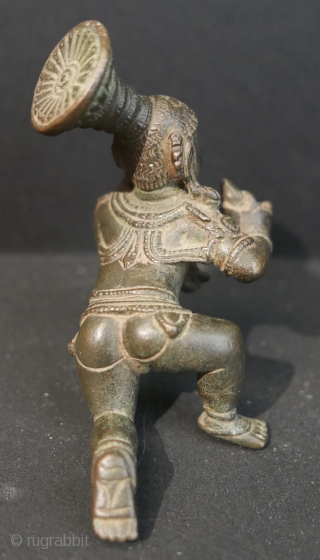 17th c  Hindu 'Balakrishna',  bronze,  4"H x 2"W. 

Museum quality but for a break in the fingers of the left hand.         