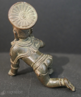 17th c  Hindu 'Balakrishna',  bronze,  4"H x 2"W. 

Museum quality but for a break in the fingers of the left hand.         