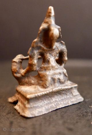 
16th c Hindu Goddess 'Annapurna';  bronze;  1 1/2"H or 3.8cm.

'Annapurna' has many epithets:  Kitchen Goddess,  Goddess of the Harvest, among others.  In Sanskrit,  Her name translates  ...