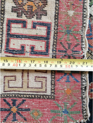 Antique caucasian shirvan rug, circa 1900, size 132×104 cm.                        