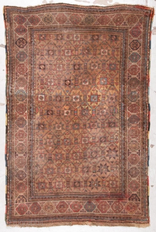 Antique Caucasian Kazak Gendje rug circa 1900, size 198x132cm.                        