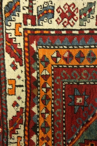 antique caucasian runner circa 1900 size 214x100cm                          