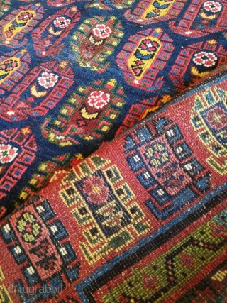 Late 20th century kurdish sauj bulagh carpet, size 300x164cm.                        