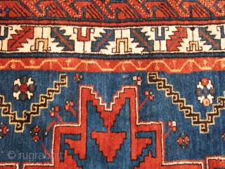 HAPPY NEW YEAR 2012!Wonderful Caucassian Rug.Lesghi?top quality wool,wonderful colours.very small damages but very easy to repair.it is in great condition for its age and the piles are high.please email me for more  ...