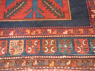 wonderful 19th centry caucasian carpet.                            